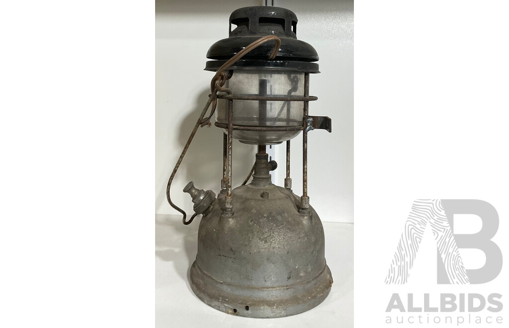 Vintage Tilley Lamp Paraffin Kerosene Original Durosil 171 Glass