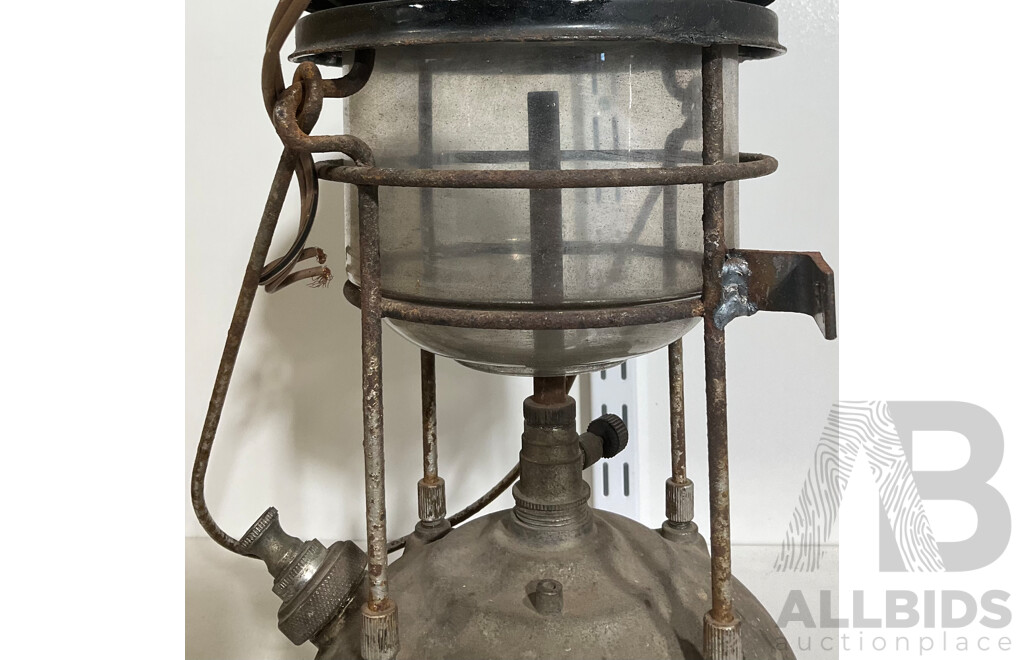 Vintage Tilley Lamp Paraffin Kerosene Original Durosil 171 Glass