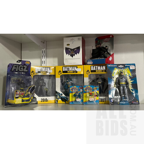 Collection of Varied Batman Figurines, All in Original Packaging