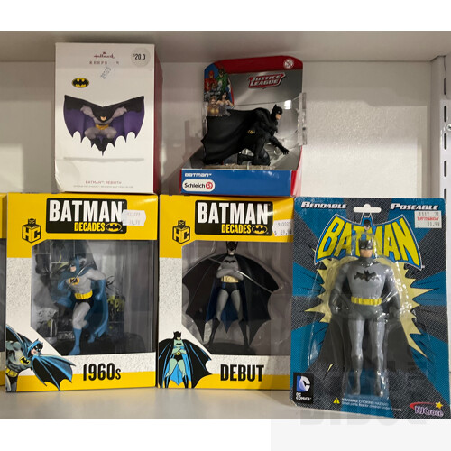 Collection of Varied Batman Figurines, All in Original Packaging