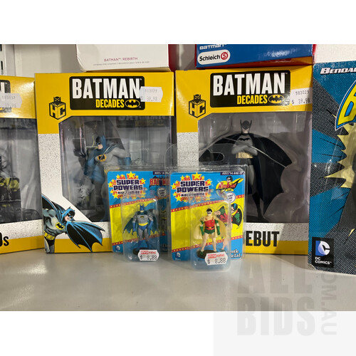 Collection of Varied Batman Figurines, All in Original Packaging