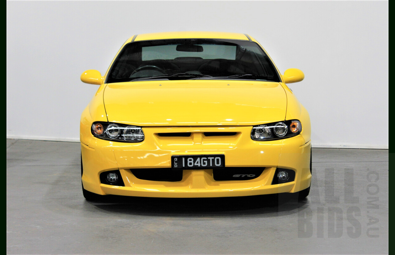 6/2003 Holden HSV Coupe GTO V2 2d Coupe Yellow Devil 5.7L V8