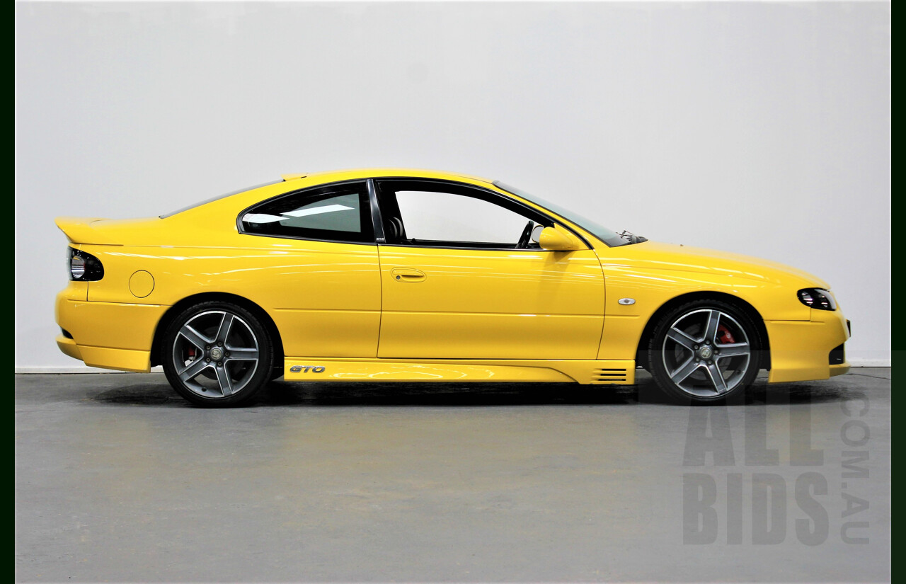 6/2003 Holden HSV Coupe GTO V2 2d Coupe Yellow Devil 5.7L V8