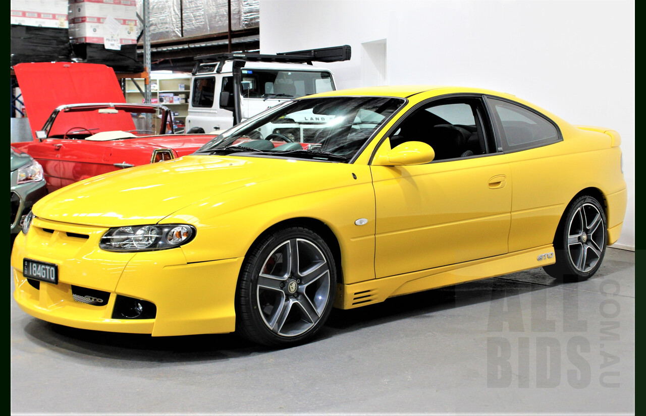 6/2003 Holden HSV Coupe GTO V2 2d Coupe Yellow Devil 5.7L V8