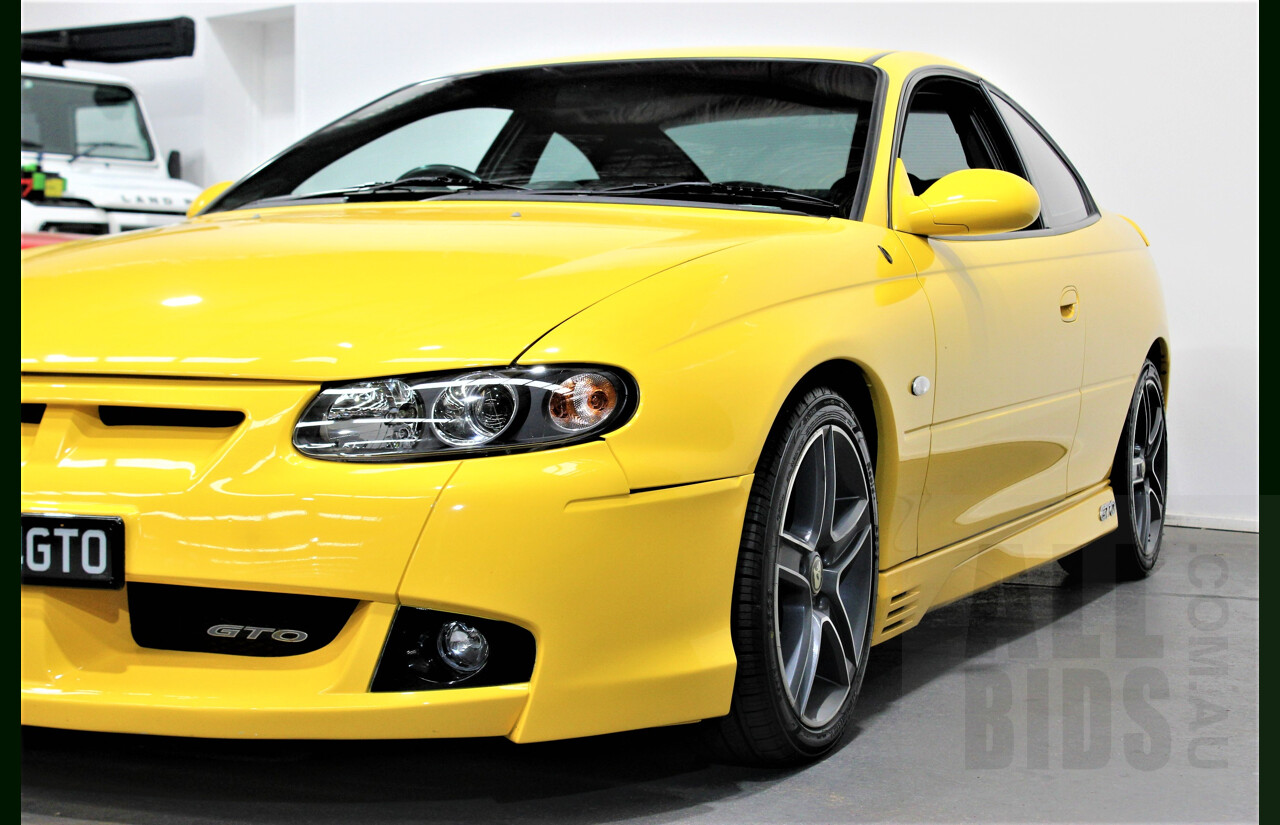 6/2003 Holden HSV Coupe GTO V2 2d Coupe Yellow Devil 5.7L V8