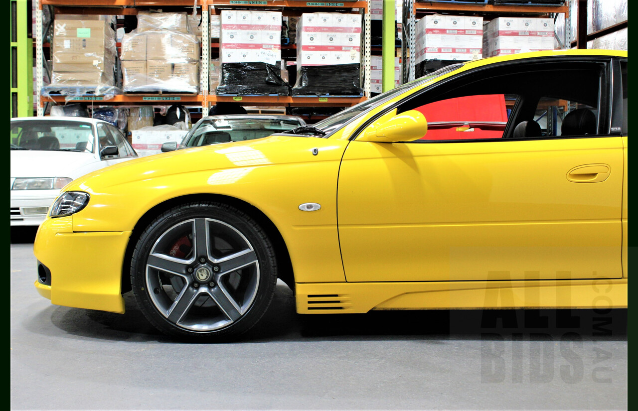 6/2003 Holden HSV Coupe GTO V2 2d Coupe Yellow Devil 5.7L V8