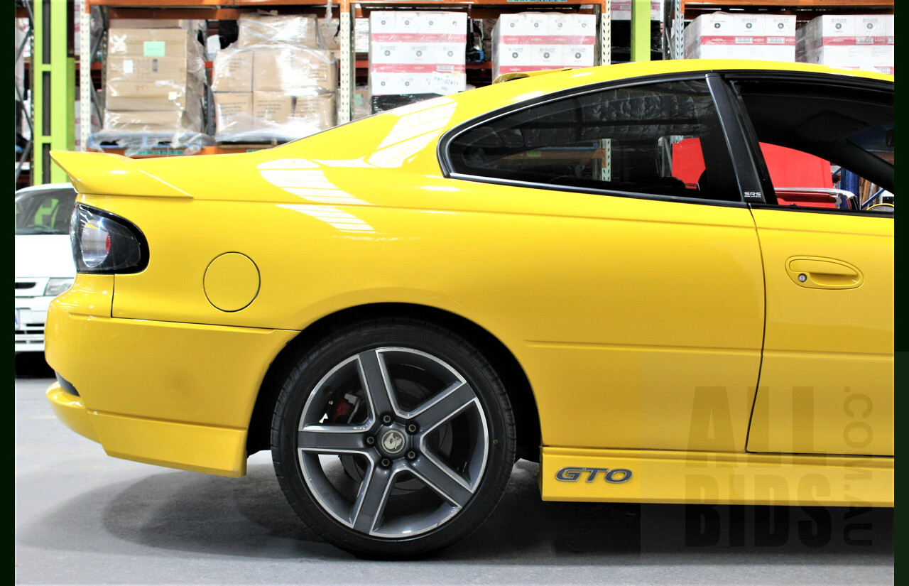 6/2003 Holden HSV Coupe GTO V2 2d Coupe Yellow Devil 5.7L V8