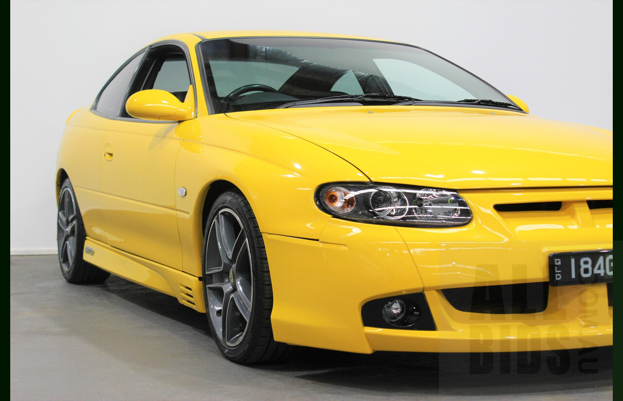 6/2003 Holden HSV Coupe GTO V2 2d Coupe Yellow Devil 5.7L V8