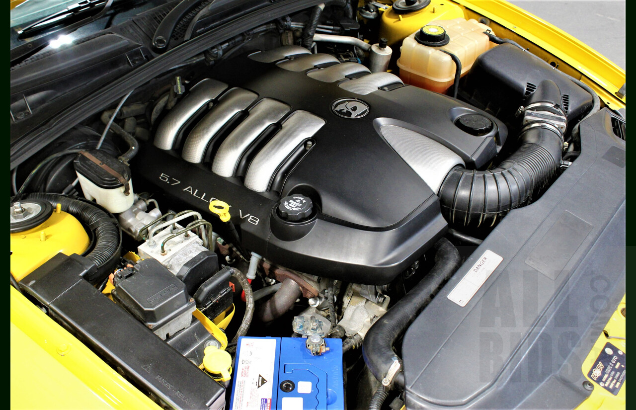 6/2003 Holden HSV Coupe GTO V2 2d Coupe Yellow Devil 5.7L V8