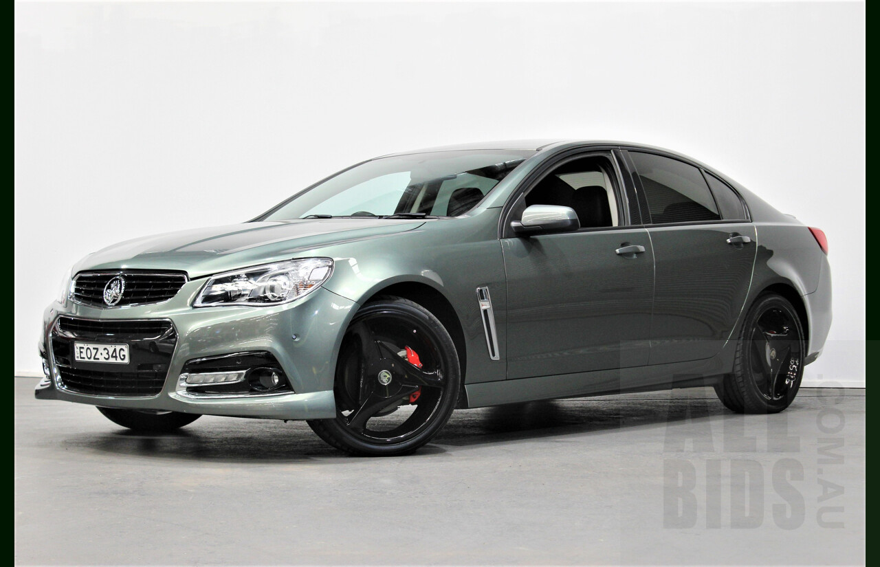 8/2015 Holden Commodore SV6 Storm VF MY15 4d Sedan Prussian Steel 3.6L V6