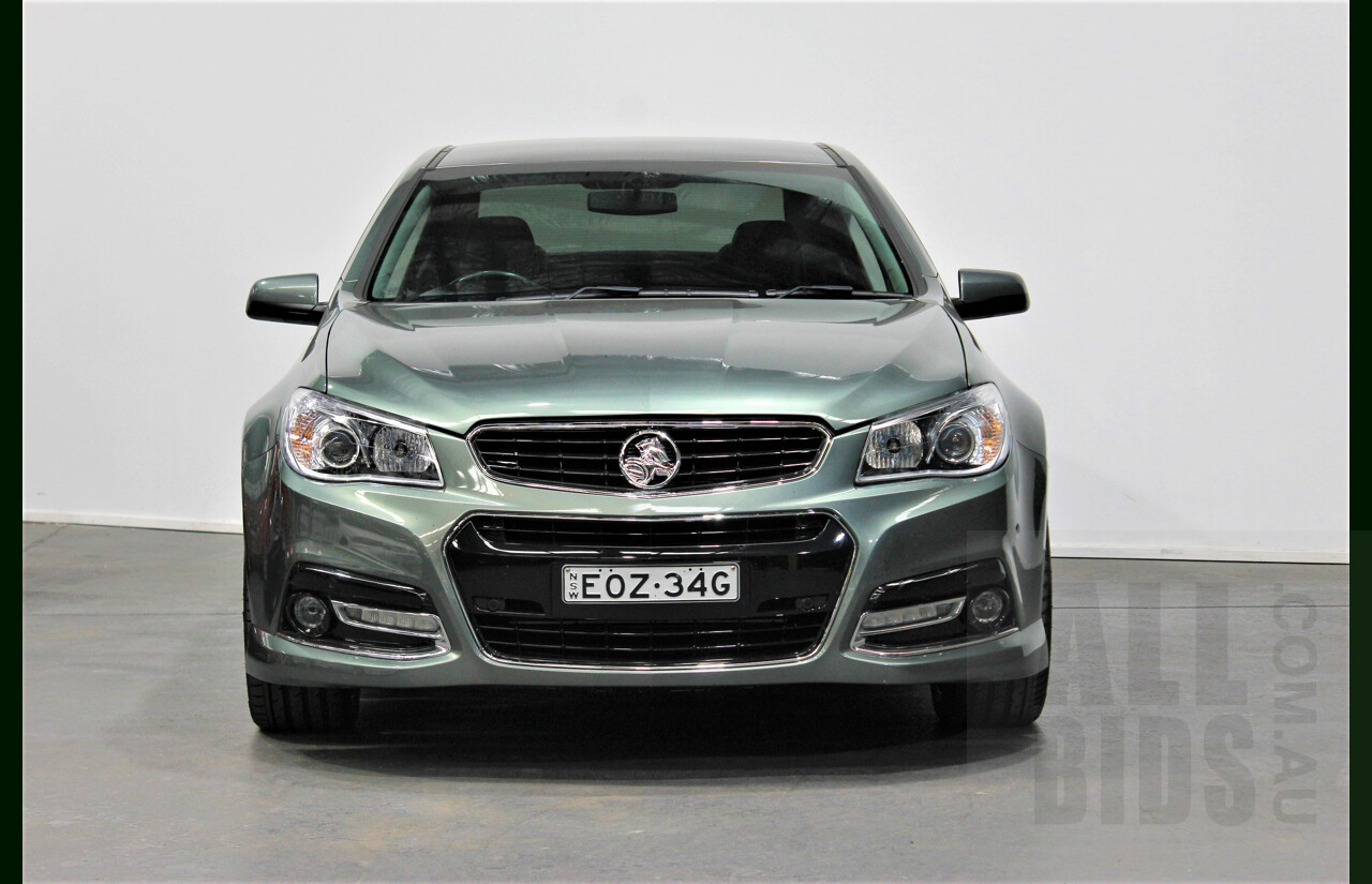 8/2015 Holden Commodore SV6 Storm VF MY15 4d Sedan Prussian Steel 3.6L V6