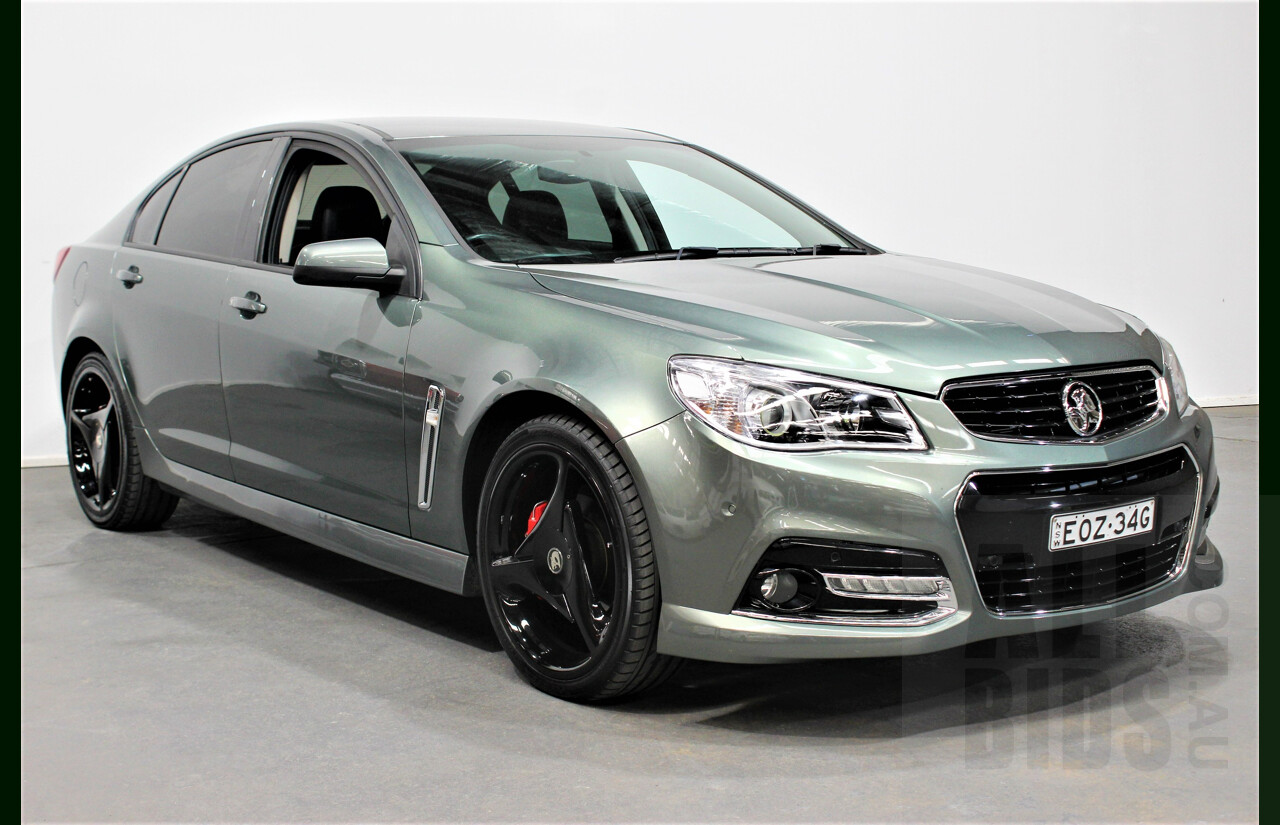 8/2015 Holden Commodore SV6 Storm VF MY15 4d Sedan Prussian Steel 3.6L V6