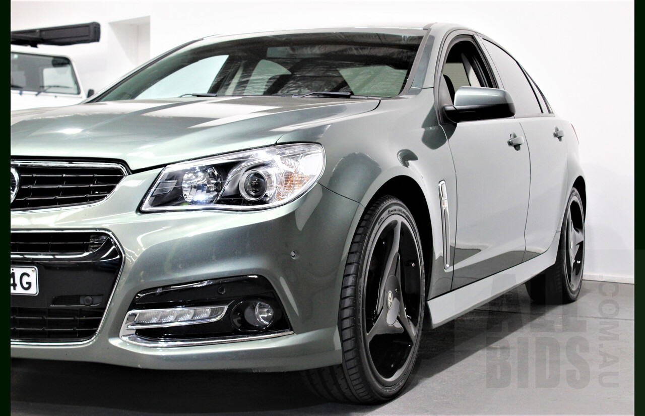 8/2015 Holden Commodore SV6 Storm VF MY15 4d Sedan Prussian Steel 3.6L V6