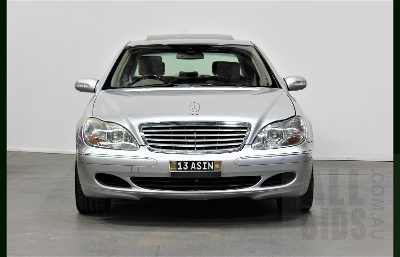 8/2005 Mercedes-Benz S600 L W220 4d Sedan Silver 5.5L Twin Turbo V12