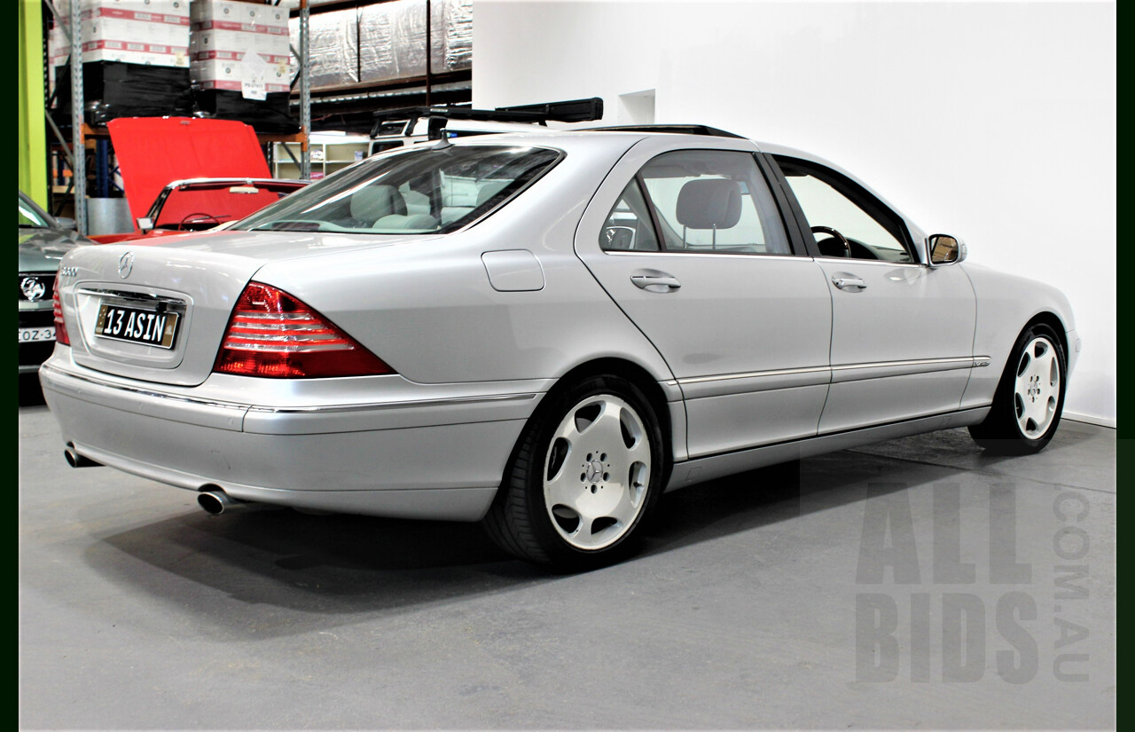 8/2005 Mercedes-Benz S600 L W220 4d Sedan Silver 5.5L Twin Turbo V12