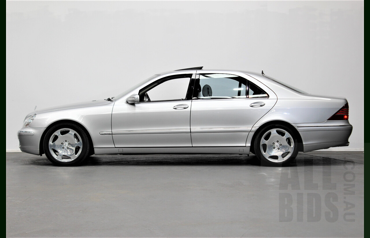 8/2005 Mercedes-Benz S600 L W220 4d Sedan Silver 5.5L Twin Turbo V12