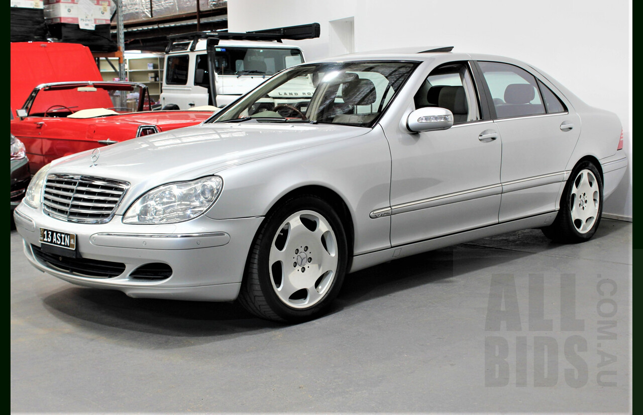 8/2005 Mercedes-Benz S600 L W220 4d Sedan Silver 5.5L Twin Turbo V12