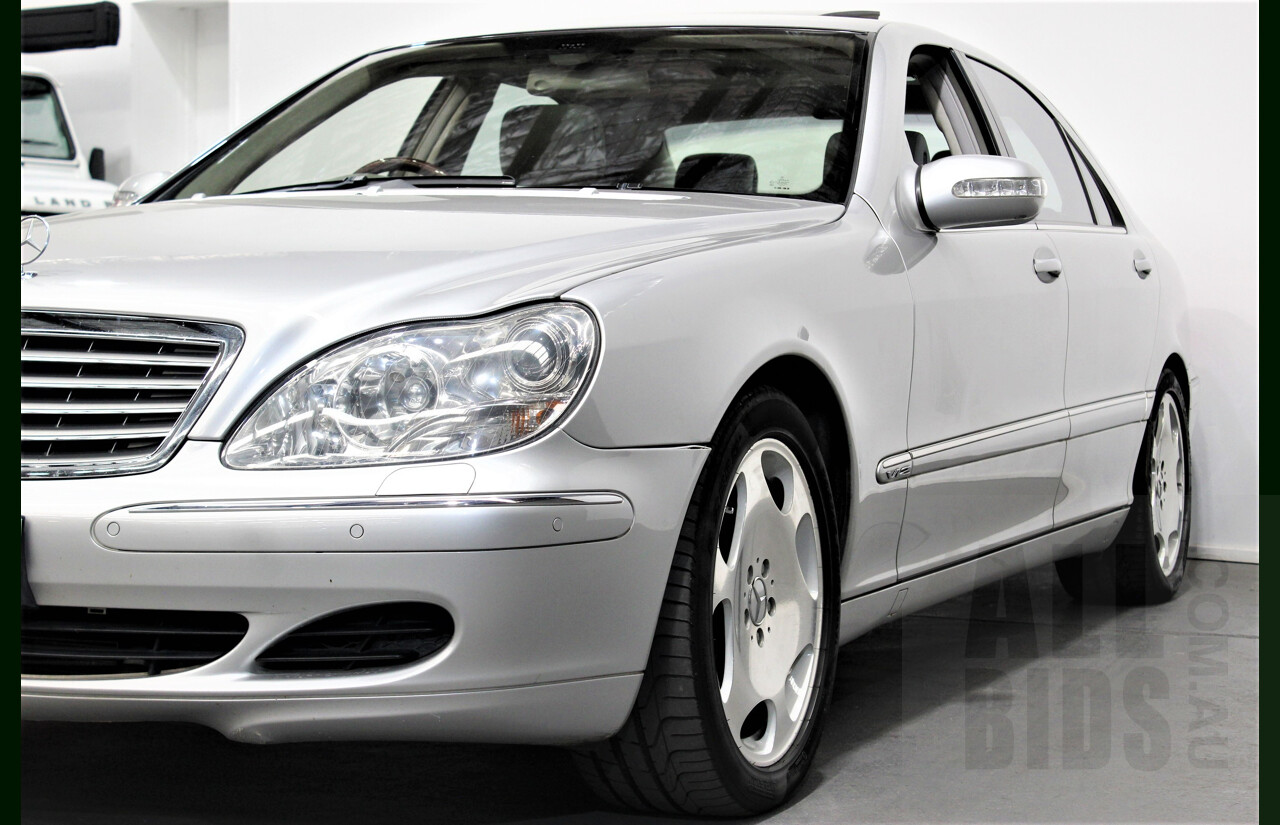 8/2005 Mercedes-Benz S600 L W220 4d Sedan Silver 5.5L Twin Turbo V12