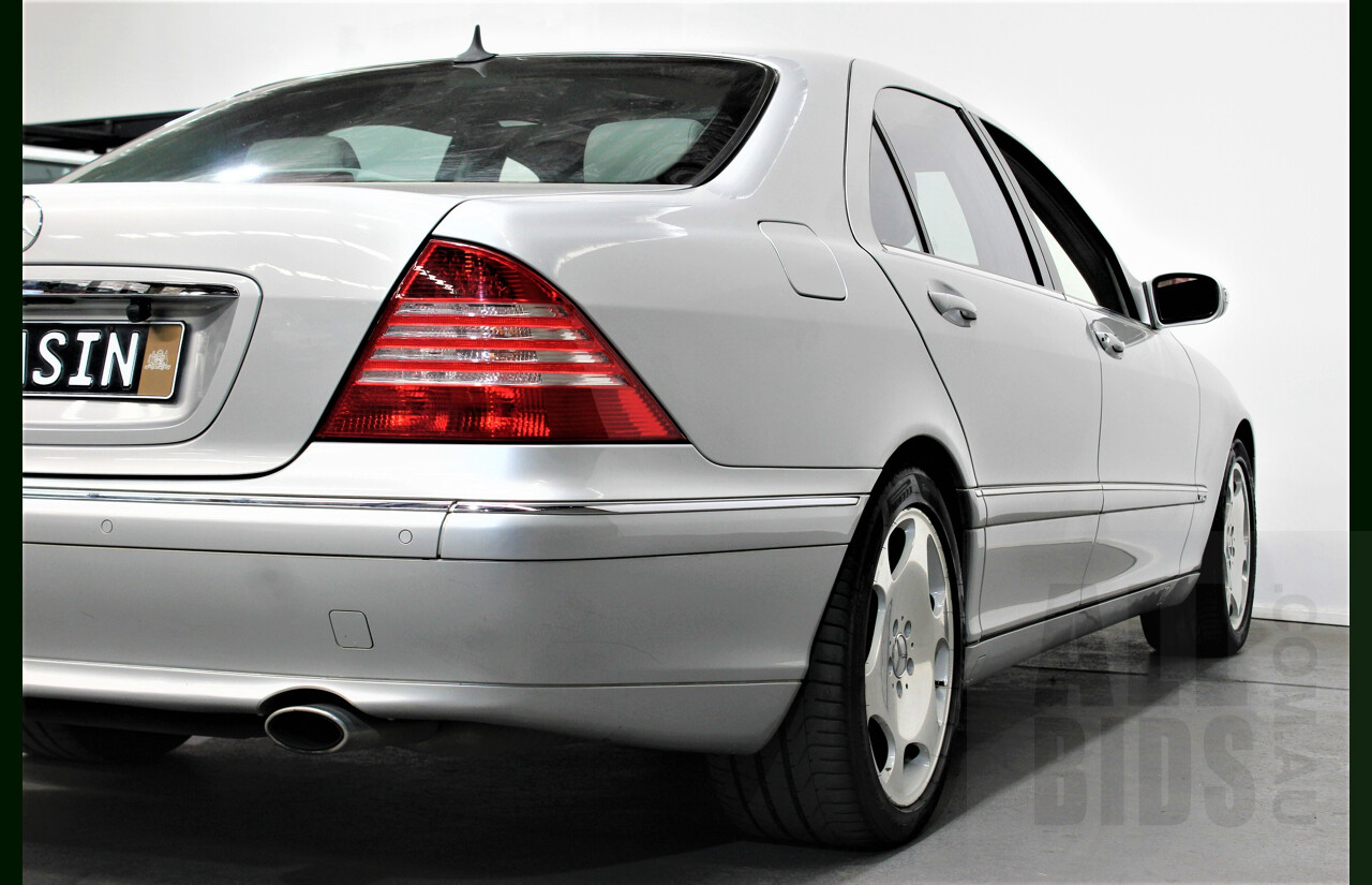 8/2005 Mercedes-Benz S600 L W220 4d Sedan Silver 5.5L Twin Turbo V12