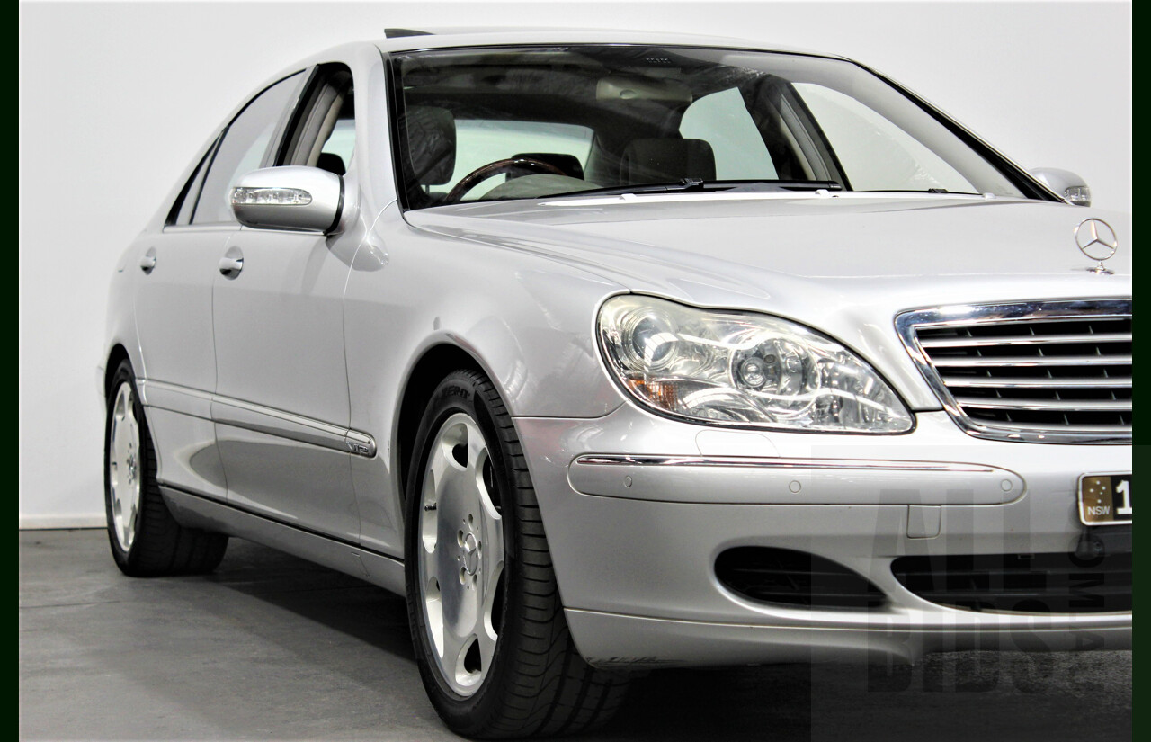 8/2005 Mercedes-Benz S600 L W220 4d Sedan Silver 5.5L Twin Turbo V12