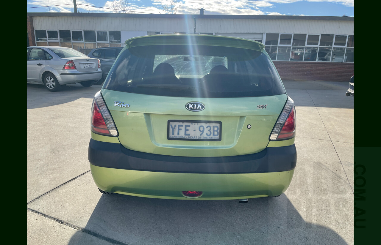 /2007 Kia RIO LX JB 5d Hatchback Green 1.4L