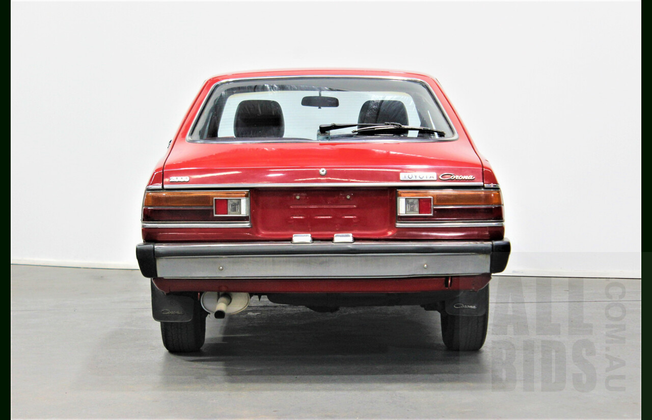 8/1980 Toyota Corona RT132 Liftback Sedan Red 2.0L