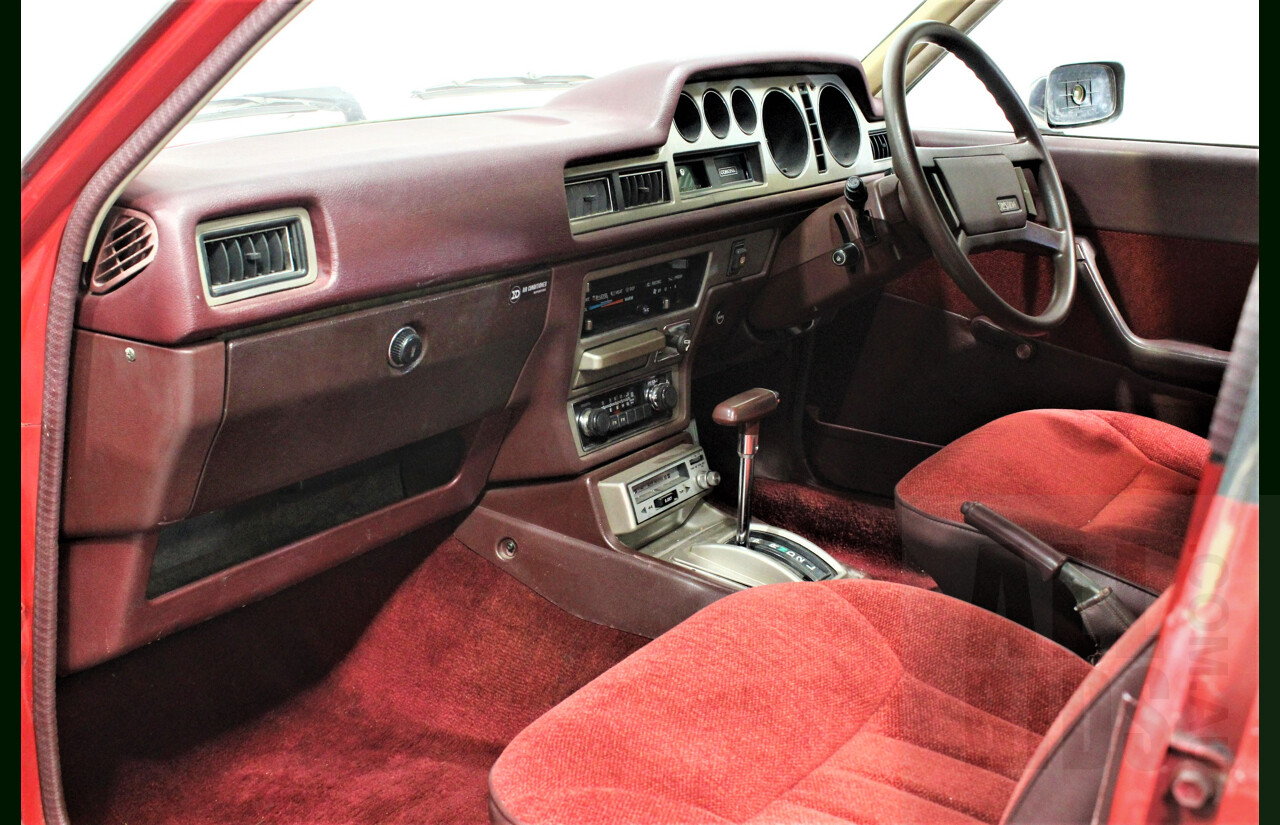 8/1980 Toyota Corona RT132 Liftback Sedan Red 2.0L