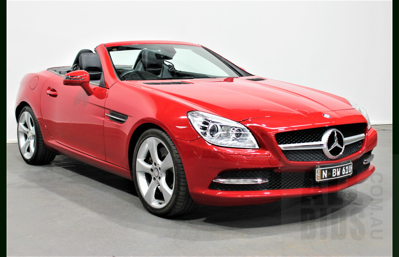 3/2013 Mercedes-Benz SLK 350 R172 MY14 2d Convertible Fire Opal Red 3.5L