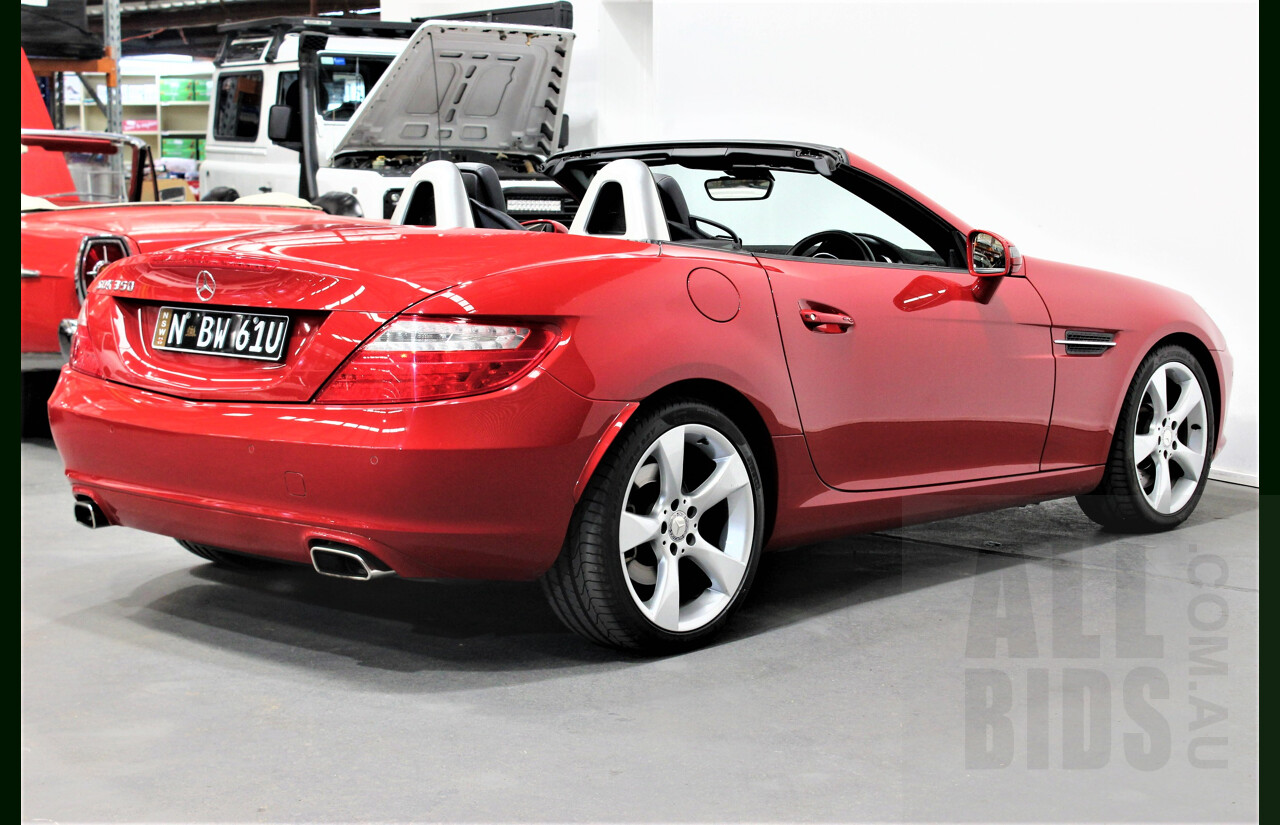 3/2013 Mercedes-Benz SLK 350 R172 MY14 2d Convertible Fire Opal Red 3.5L