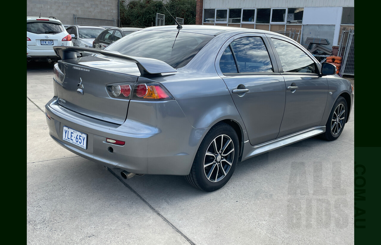 4/2016 Mitsubishi Lancer ES Sport CJ MY15 4d Sedan Grey 2.0L