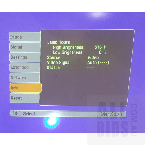Epson H281B WXGA 3LCD Projector
