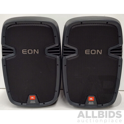 JBL Eon (510) Set of Portable Two-Way LoudSpeaker