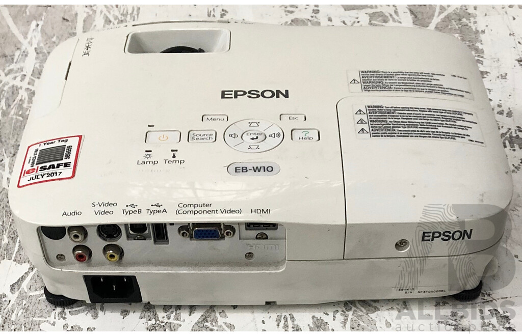 Epson (EB-W10) WXGA 3LCD Projector