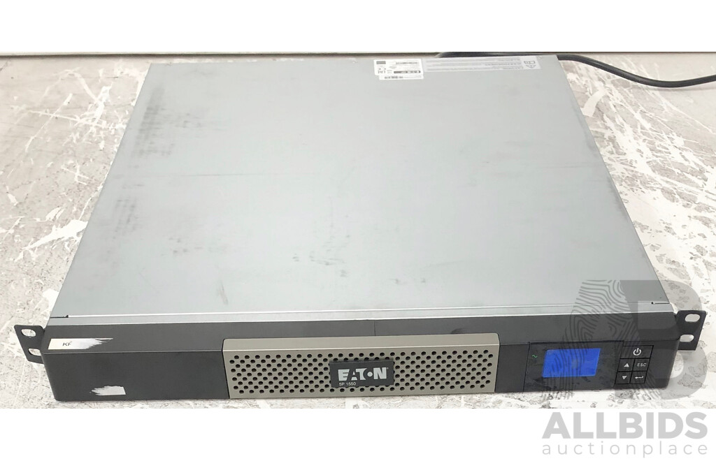 Eaton (5P1550iR) 1550VA 1100W Line Interactive 1U Rackmount UPS