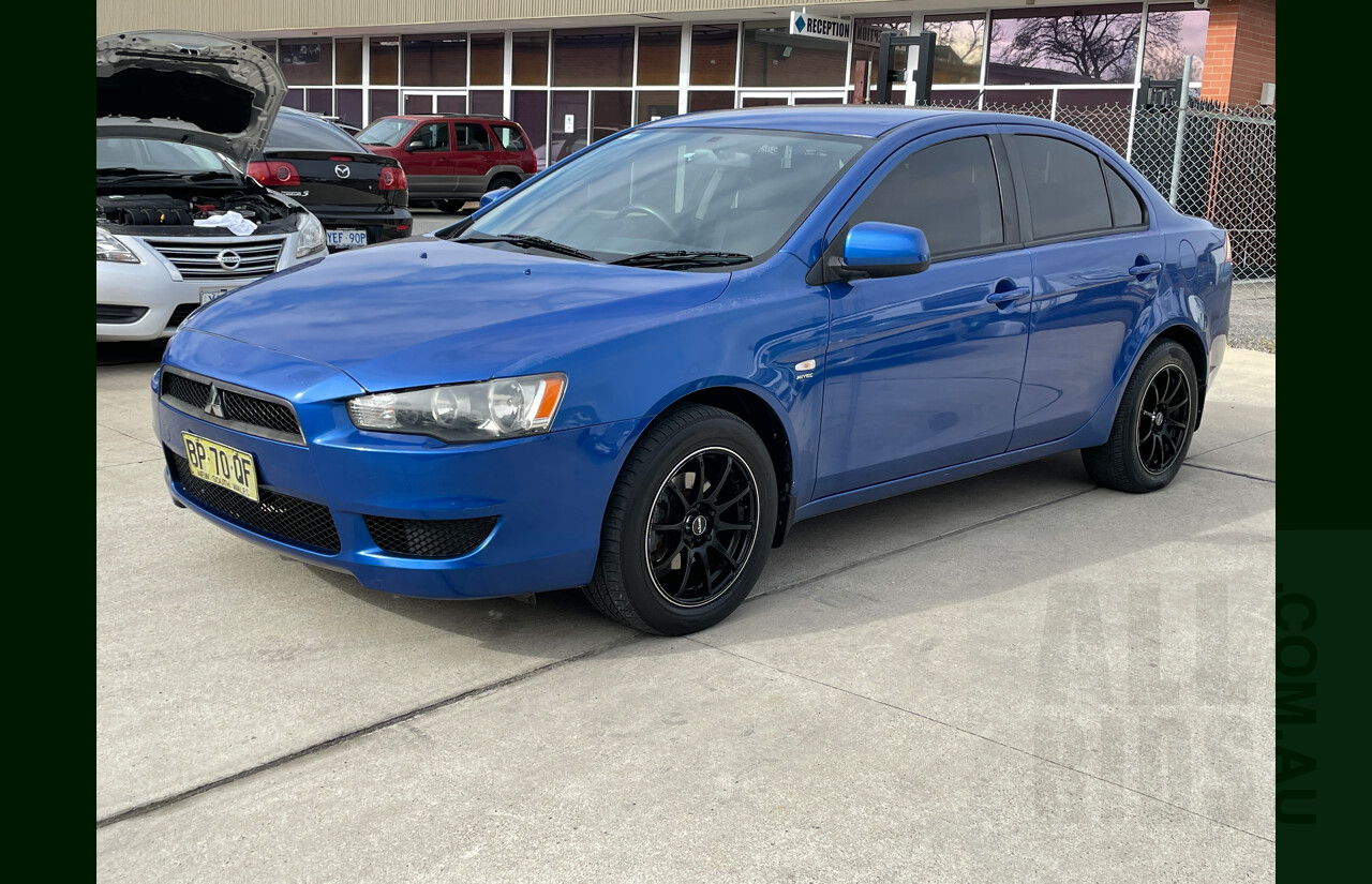 6/2008 Mitsubishi Lancer ES CJ MY09 4d Sedan Blue 2.0L