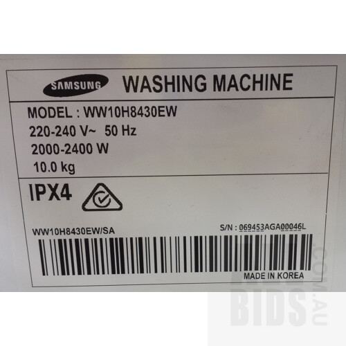 Samsung Front Load Washing Machine WW10H8430EW