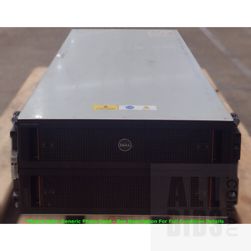 Dell (SP-2584) Compellent SC280 Dense Enclosure 84-Bay SAS Hard Drive Array (336TB Installed) with SAS Modules