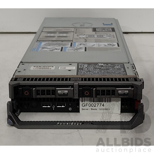 Dell PowerEdge M620 Dual Intel Xeon (E5-2650L V2) 1.7GHz-2.1GHz 10-Core CPU Blade Server