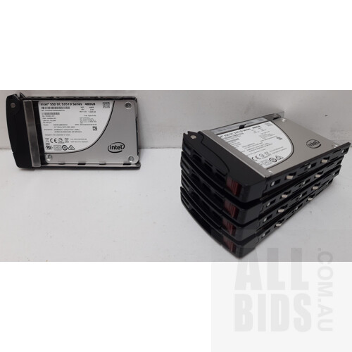 Intel (SSDSC2BB480G6) DC S3510 Series 480GB 2.5-Inch SSD - Lot of Five