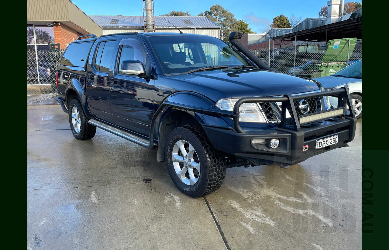 6/2012 Nissan Navara ST (4x4) D40 MY12 Dual Cab P/Up Blue 2.5L