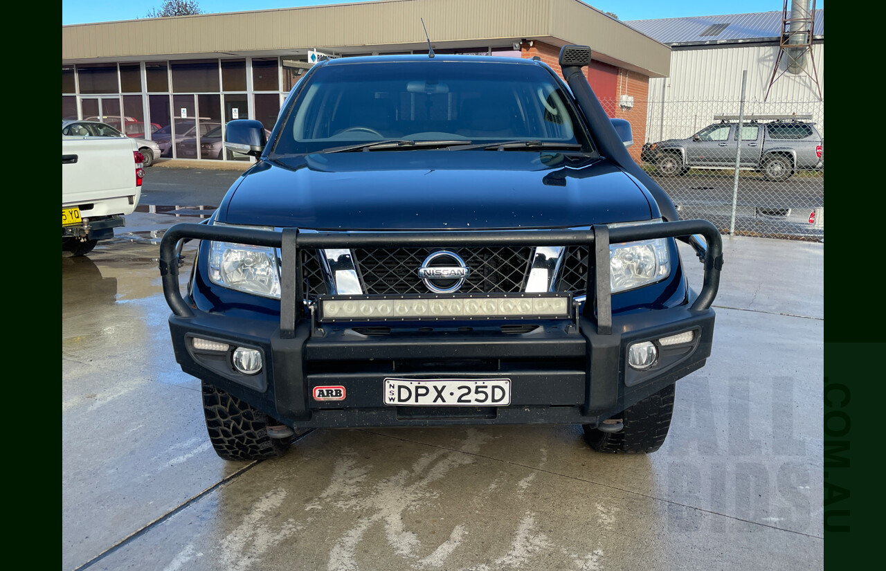 6/2012 Nissan Navara ST (4x4) D40 MY12 Dual Cab P/Up Blue 2.5L