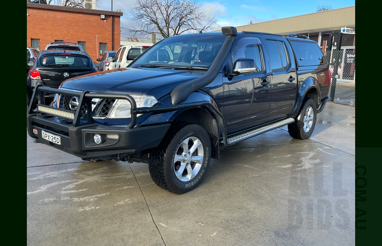 6/2012 Nissan Navara ST (4x4) D40 MY12 Dual Cab P/Up Blue 2.5L