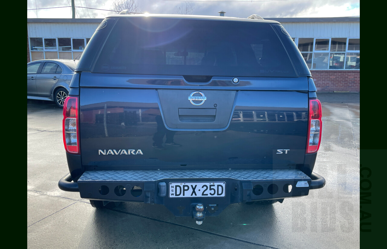 6/2012 Nissan Navara ST (4x4) D40 MY12 Dual Cab P/Up Blue 2.5L