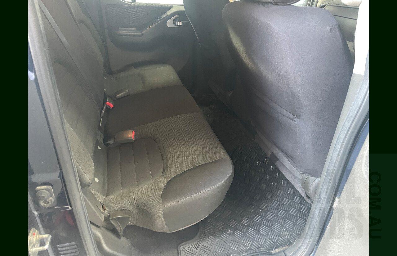 6/2012 Nissan Navara ST (4x4) D40 MY12 Dual Cab P/Up Blue 2.5L