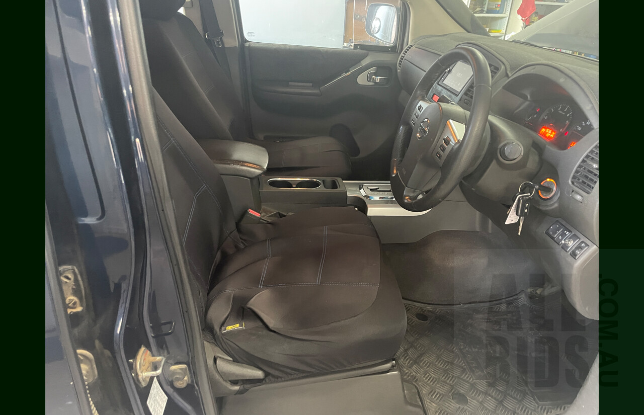 6/2012 Nissan Navara ST (4x4) D40 MY12 Dual Cab P/Up Blue 2.5L