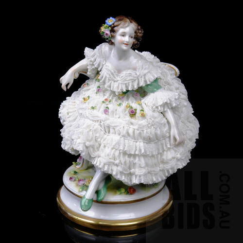 Large European Crinoline Lady