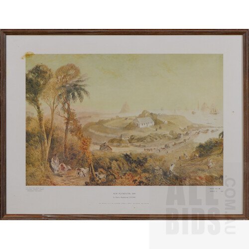 Six Limited Edition Offset Prints by Henry Maplestone (1819-84), New Zealand Landscapes, each 43 x 55 cm (6)