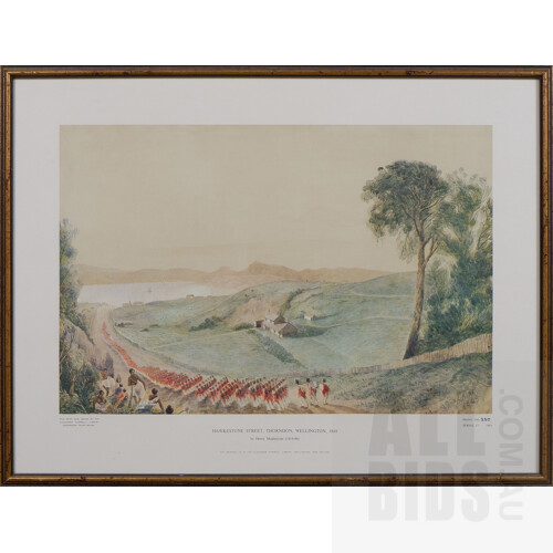 Six Limited Edition Offset Prints by Henry Maplestone (1819-84), New Zealand Landscapes, each 43 x 55 cm (6)