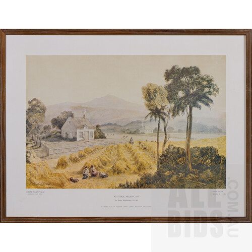 Six Limited Edition Offset Prints by Henry Maplestone (1819-84), New Zealand Landscapes, each 43 x 55 cm (6)