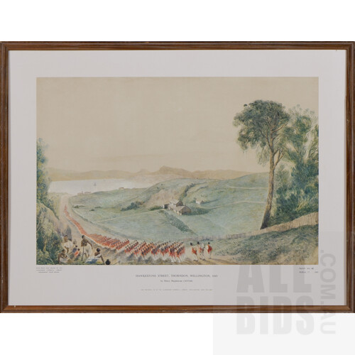 Six Limited Edition Offset Prints by Henry Maplestone (1819-84), New Zealand Landscapes, each 43 x 55 cm (6)